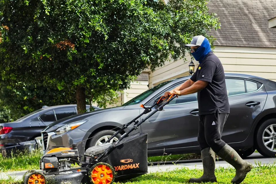 Representative lawn mowing service image